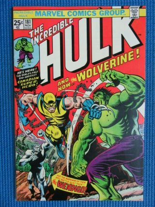 Incredible Hulk 181 - (nm -) - 1st Full App Of The Wolverine -