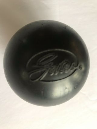 Vintage Hard To Find Gates Black Rubber Ball Advertisement 16 Denver,  Co
