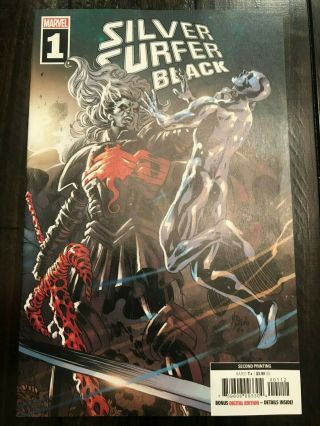 Silver Surfer Black 1 • 2nd Print Variant Deodato • A • Nm - 9.  2