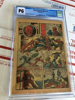 Captain America Comics 1 1941 Cgc Page 20 Red Skull