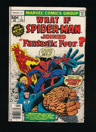 What If? 1 Marvel Comics 1977 Origin Spider - Man Fantastic Four Unpressed A