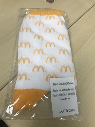 In Packaging Mcdonald’s Dress Socks Golden Arches