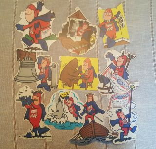 Rare Vintage 1976 (3) Budweiser Bud Man Pocket Pals w/ (10) Bud Man Stickers 4