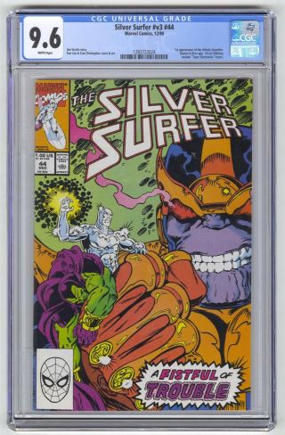 Silver Surfer Vol 3 44 Cgc 9.  6 Hi Grade Marvel Key Thanos 1st Infinity Gauntlet