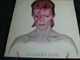 David Bowie - Aladdin Sane - Rare 1973 Orange Rca Lp Dynaflex 1st Press