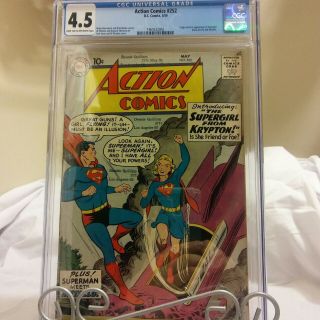 Action Comics 252 1959 Cgc 4.  5 1st Appearance Of Girl