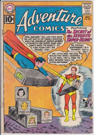 Adventure Comics 290 Superboy Silver Age Dc Comics Last 10 Cent Issue 4.  0 Vg