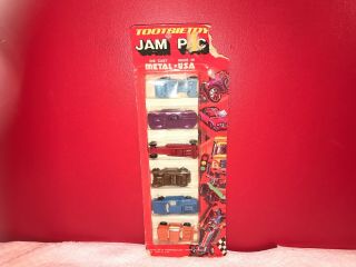 Vintage 1978 Tootsietoy Jam Pac Die Cast Metal 6 Car Set Strombecker Toys
