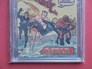Fantastic Four 4 - CGC 3.  0 - Huge Key - First Silver Age Submariner (1962) 3