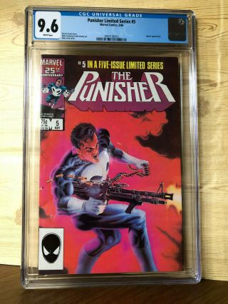 Punisher Limited Series 5 (may 1986,  Marvel) Cgc 9.  6