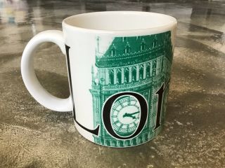 Rare Vintage Starbucks Collector Series “city Mug” Cup,  London,  2002