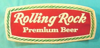 Vintage Brewery Employee Uniform Rolling Rock Beer Large Jacket Patch