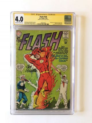 Flash (1959) 140 Vg Cgc 4.  0 Signed By Joe Giella 1st App Heatwave
