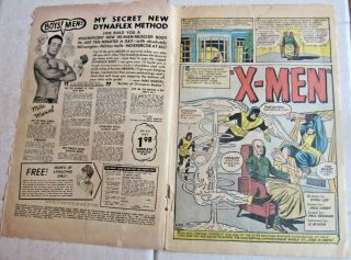 X - MEN 1 (1ST APPEARANCE & MAGNETO) 1963: HUGE MEGA MARVEL KEY ISSUE FR/GD 1.  5 9