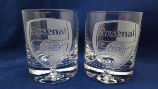 Arsenal London Whisky Glasses 2 X 250 Ml.