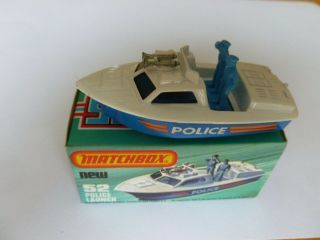 1976 Matchbox Superfast Police Launch No 52
