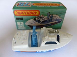 1976 Matchbox Superfast Police Launch No 52 2