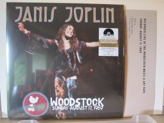 Janis Joplin Live At Woodstock 2 Lp Columbia Reissue Rsd Rare W/insert Shrink Nm