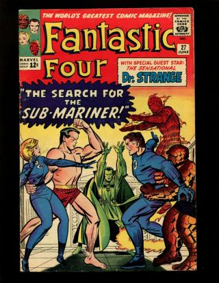 Fantastic Four 27 Fn - Kirby,  Sub - Mariner,  1st Doctor Strange X - Over