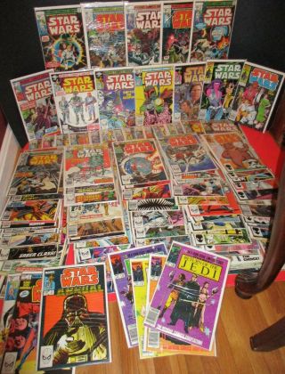Marvel Comics Star Wars Comic Books Complete Run 1 - 107 All Fn,  Vf W/annuals Rotj