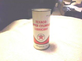Vintage 4 Oz.  Tin Can Of Texaco Upper Cylinder Lubricant Never Opened
