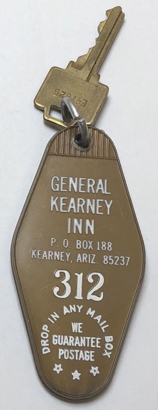 Vintage General Kearney Inn Hotel Key Room Key Kearney Az Arizona
