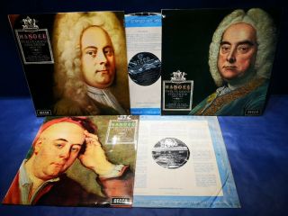Decca Sxl 6369 - 71 Wb 1st Marriner Handel: 12 Grand Concertos Vol.  1 - 3 Nm
