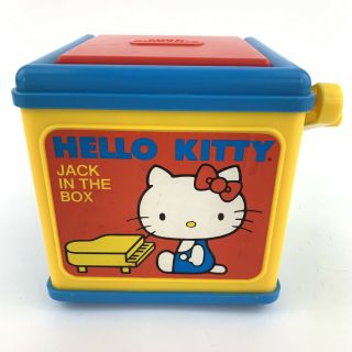 Vintage 1983 Hello Kitty Jack In The Box Child Guidance Musical Infant Toy