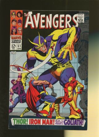 Avengers 51 Vf 7.  5 1 Book In The Clutches Of The Collector By Thomas & Buscema