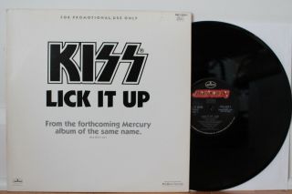 Kiss Lick It Up 12” Single (mercury Pro 229 - 1,  Orig 1983) Rare Promo Vg,  Vinyl