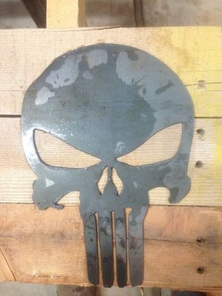 Punisher Skull Metal Cut Out,  Made In U.  S.  A. ,  Kodiak Metal,  Hero