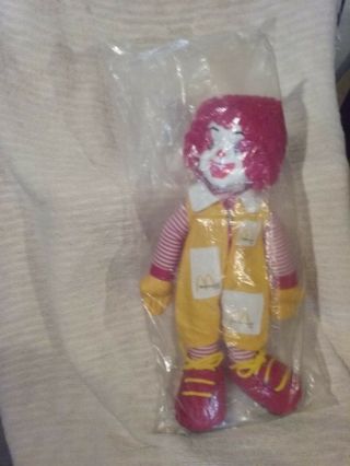 14 " Ronald Mcdonald Doll In Plastic Advertising Collectors