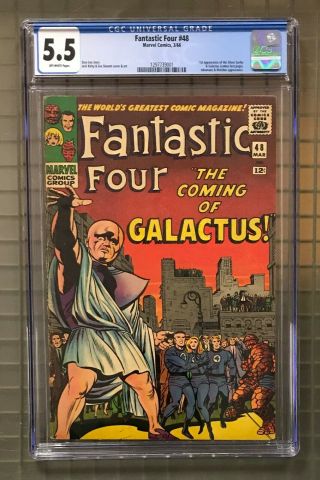 Fantastic 4 Four 48 Marvel 1966 Cgc 5.  5 Silver Surfer & Galactus 1st Appearance