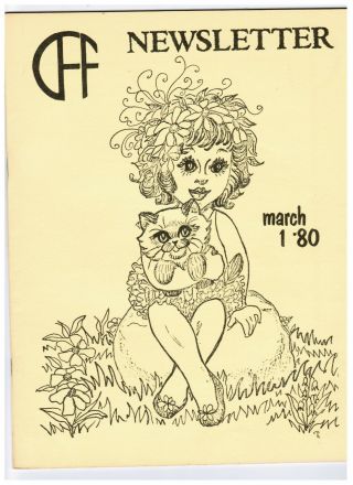 Rare March 1980 Cff Newsletter Cat Fanciers 