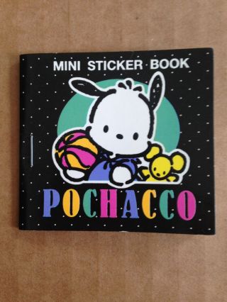 Vintage 1989 1995 Sanrio Pochacco Puppy Dog Mini Sticker Book Retired 1 Missing