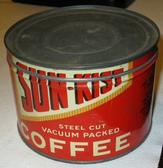 Sun - Kist Coffee Can - One Pound - Colorful Graphics