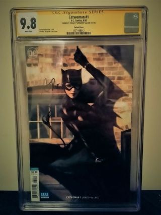 Dc Comics Catwoman 1 Variant Cgc Ss 9.  8 Signed By Stanley Artgerm Lau