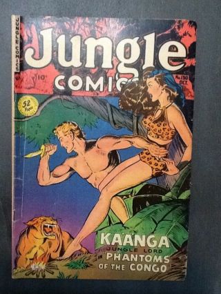 Jungle Comics 130 Fiction House 1950 Bondage Splash