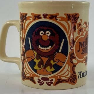 The Muppet Show Coffee Mug Animal Rare 1978 Vintage Kiln Craft Old Stock Nos