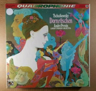 Tchaikovsky/previn Sleeping Beauty Ballet Quadraphonic 1974 Emi Box Set Dg - 3lp