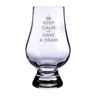 Glencairn Whisky Glass Nose Tasting Whisky Keep Calm Dram Made In Scotland