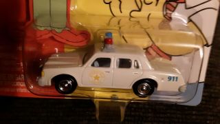 Johnny Lightning The Simpsons Chief Wiggum ' s Police Cruiser car 1/64 scale 3