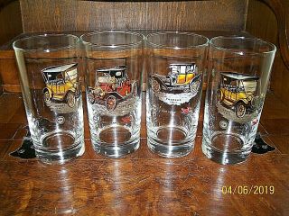 Vintage Pure Oil Company 50th Anniversary Drinking Glasses (4) 1914 - 1964 /