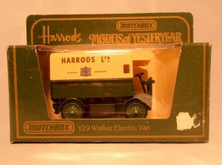 1919 Walker Electric Van Harrods Ltd Matchbox Models Of Yesteryear Diecast 1/43