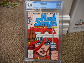 Red Sonja 1 Cgc 9.  8 Marvel 1983 White Pg Great Walt Simonson Cover V3 Movie