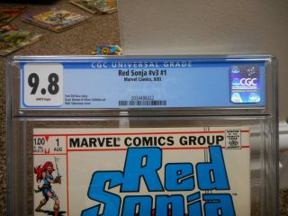 Red Sonja 1 cgc 9.  8 Marvel 1983 WHITE pg GREAT Walt Simonson cover V3 movie 3