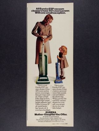 1980 Eureka Esp Vacuum Cleaner Toy Vac Offer Vintage Print Ad