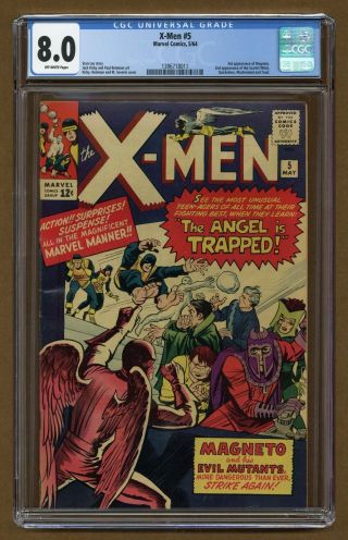 Uncanny X - Men (1st Series) 5 1964 Cgc 8.  0 1396718011
