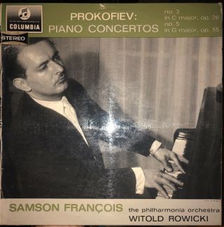 Sax O 2533 Samson Francois Rowicki Philharmonia Orch B/s 1st Issue Prokofiev