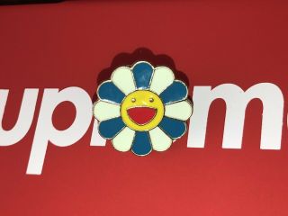 Takashi Murakami Kaikai Kiki Blue Flower Lapel Pin Badge Complexcon Usa